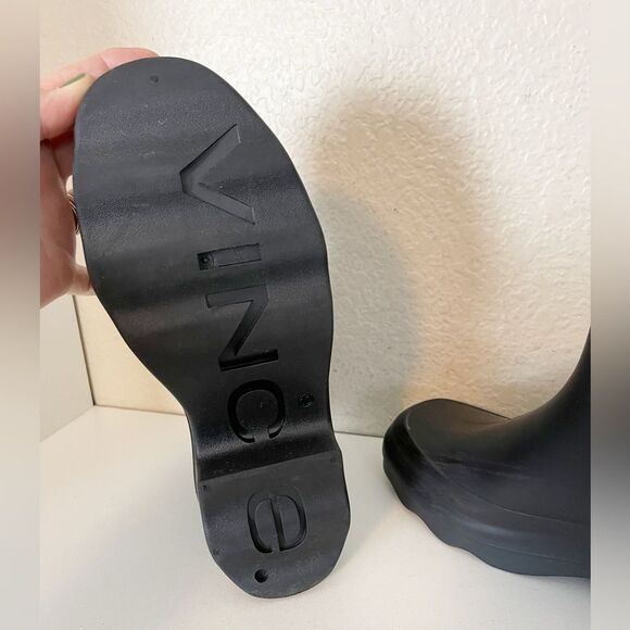 VINCE Nia puddle ankle Rainboots in black  10 - Picture 8 of 12